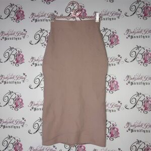 The group babaton aritzia skirt pink blush thick sexy slit in back warm luxury